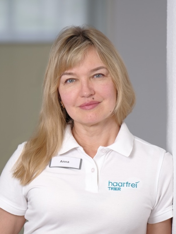 Anna Grytsyuk – Zertifizierte Spezialistin Laser Haarentfernung Haarfrei-Trier